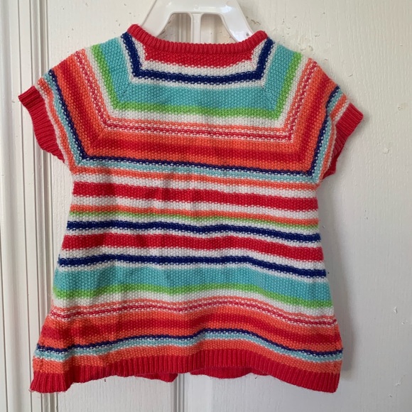 Infant Short-Sleeve Button-Up Cardigan, Size 12 months - Picture 2 of 4